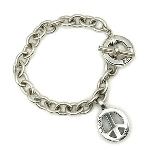 Lagos Silver Peace Charm Bracelet